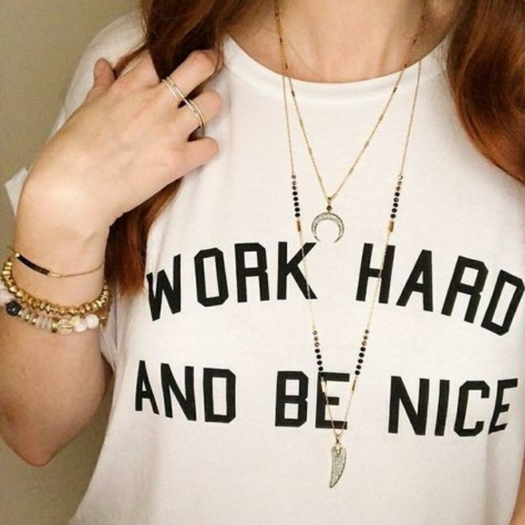 Stella & Dot x Rebecca Minkoff Gold+Black+Pavé Jasper Horn Pendant Neckl… - Picture 5 of 11